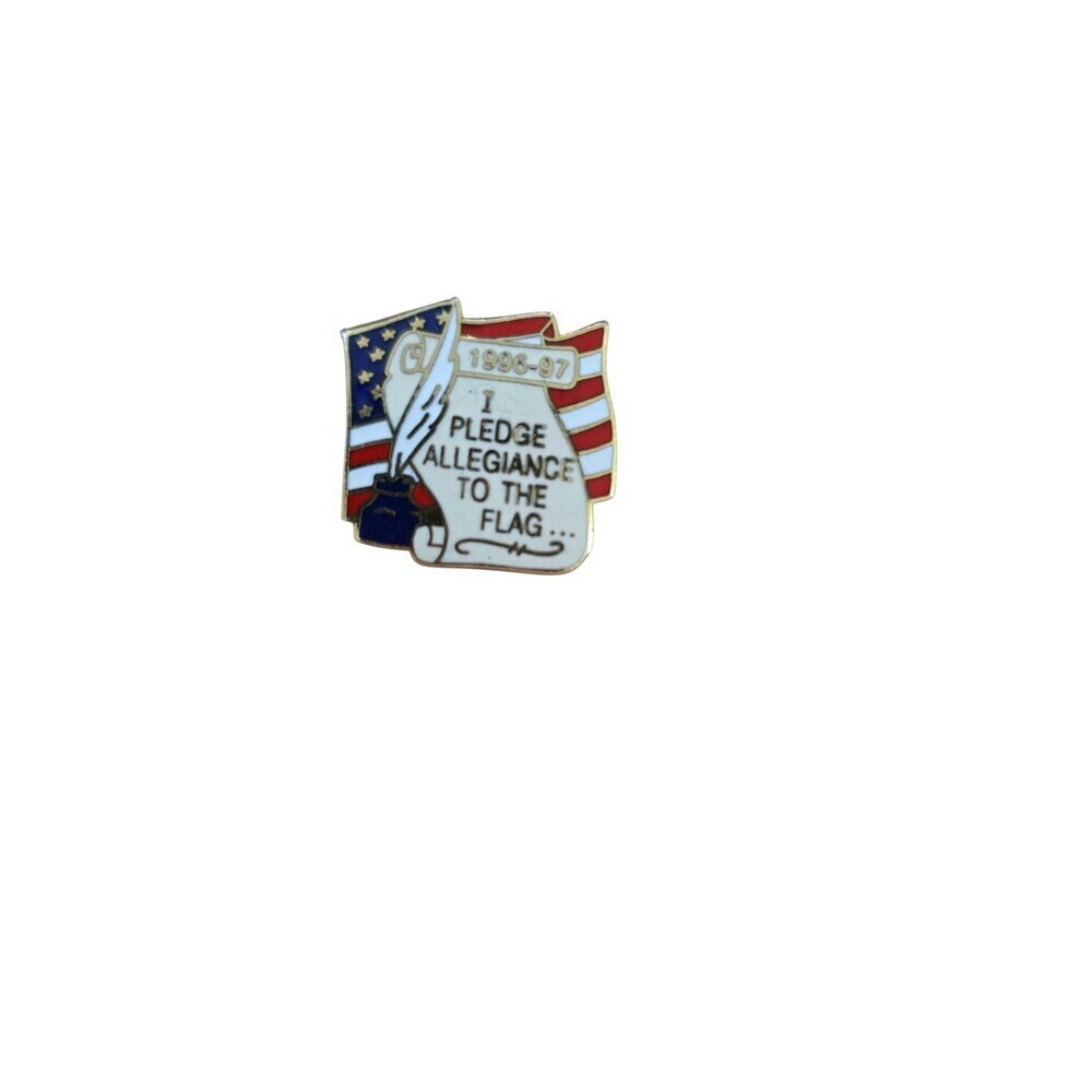 1996-97 I Pledge Allegiance To The Flag Pin Gold Tone